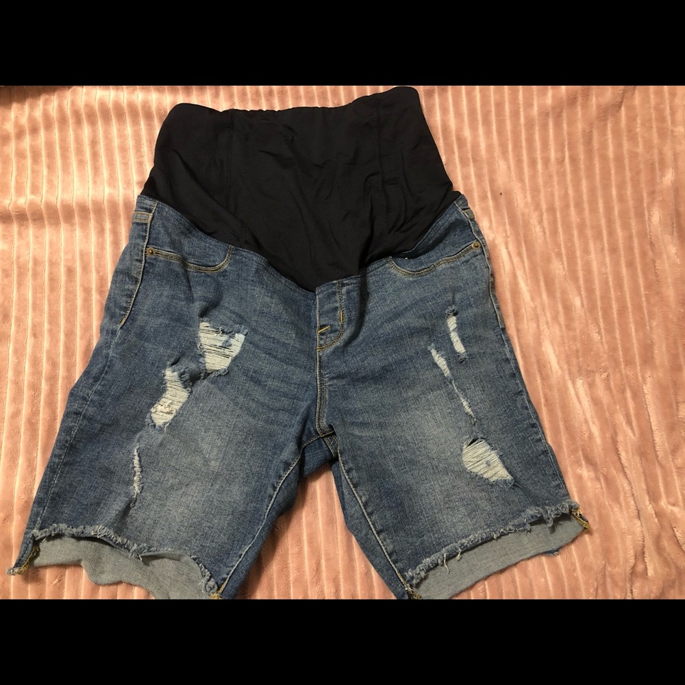 Maternity Bermuda Jean shorts